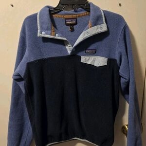 Patagonia Synchilla Pullover Sweater Mens SMALL Fleece Snap T Retro Outdoor